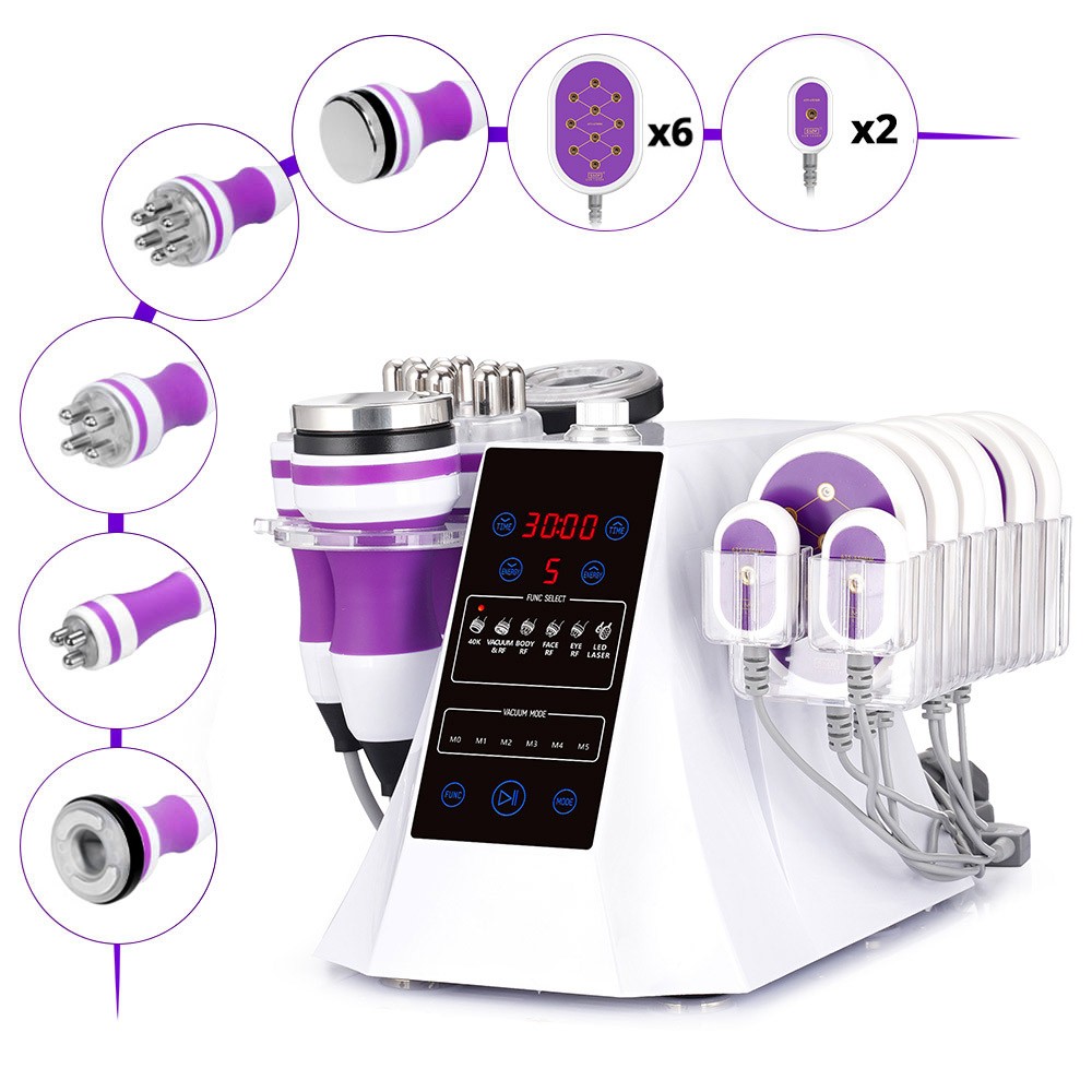 6 in 1 40-K Beauty Machine for Body Massage Facial Skin Care Skin Lifting Lost