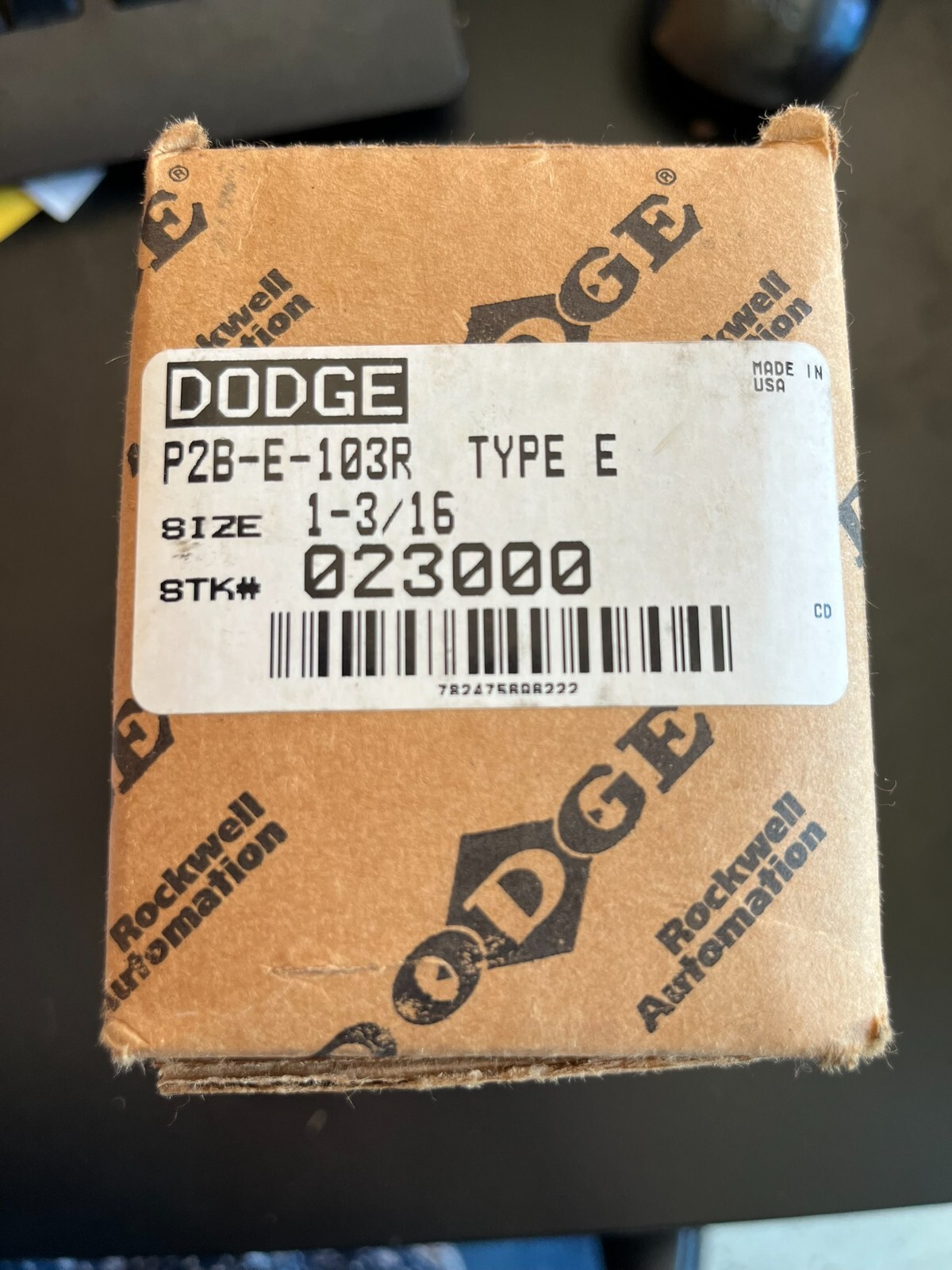 Dodge 023000 Pillow Block Bearing 2-Bolt P2B-E-103R 1-3/16″ Bore Type E