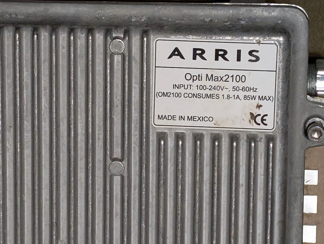 ARRIS Opti Max2100 Optical Node Fiber Deep Nodes OM2100 / OM21GJ-117A&0003