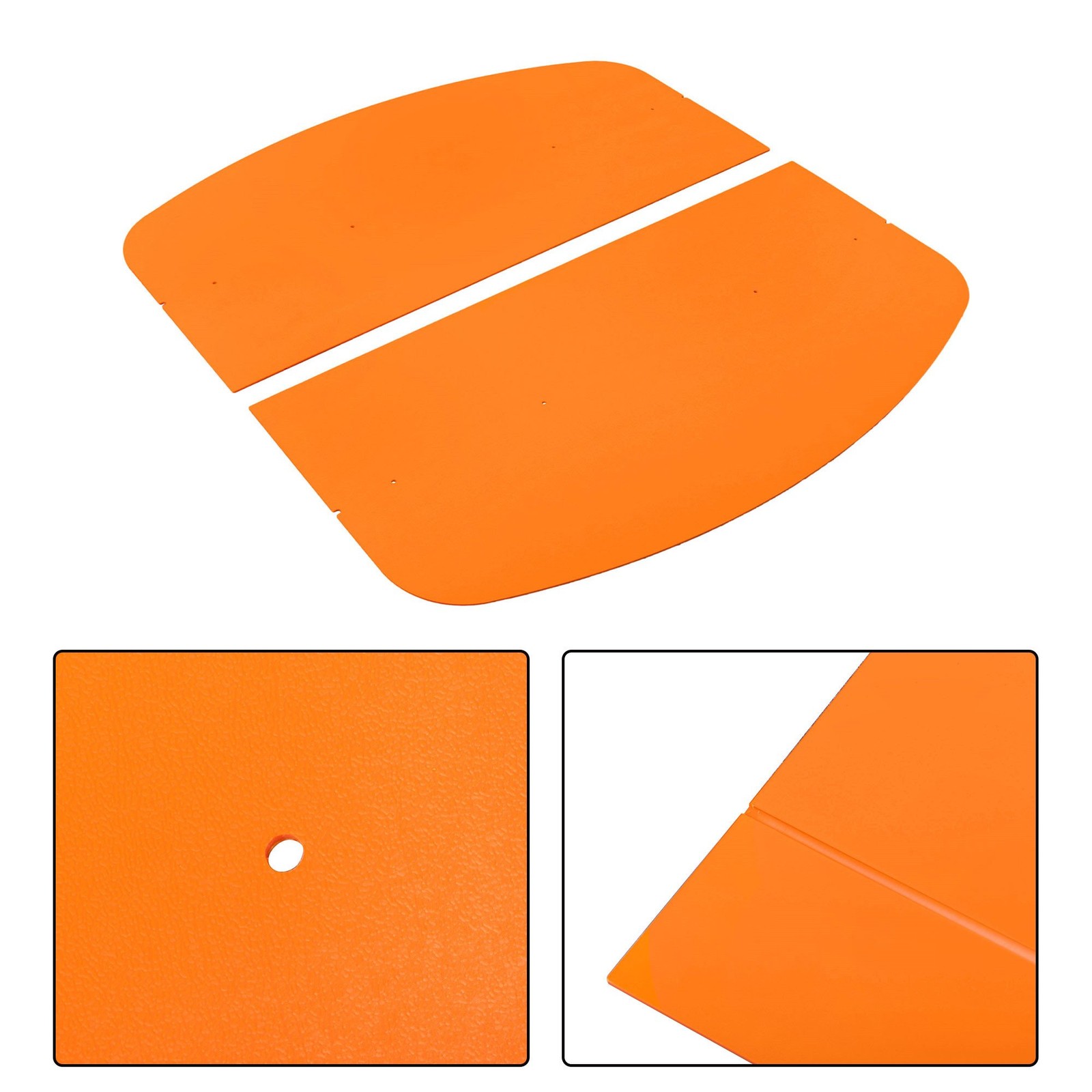 LABLT Orange Tuff Top Tractor Canopy For ROPS 52″×52″ w/ Mounting Accessories