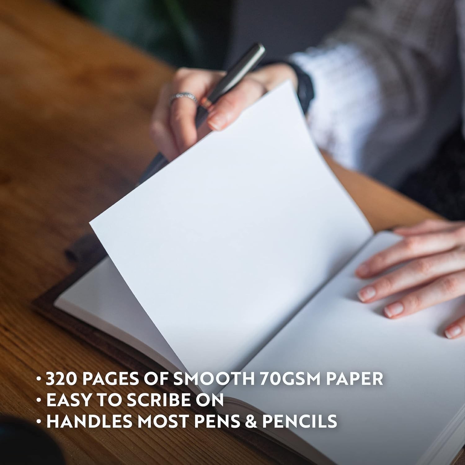 Blank Journal Notebook Paper – A5 Journal Refill – for Refillable Leather Jou…