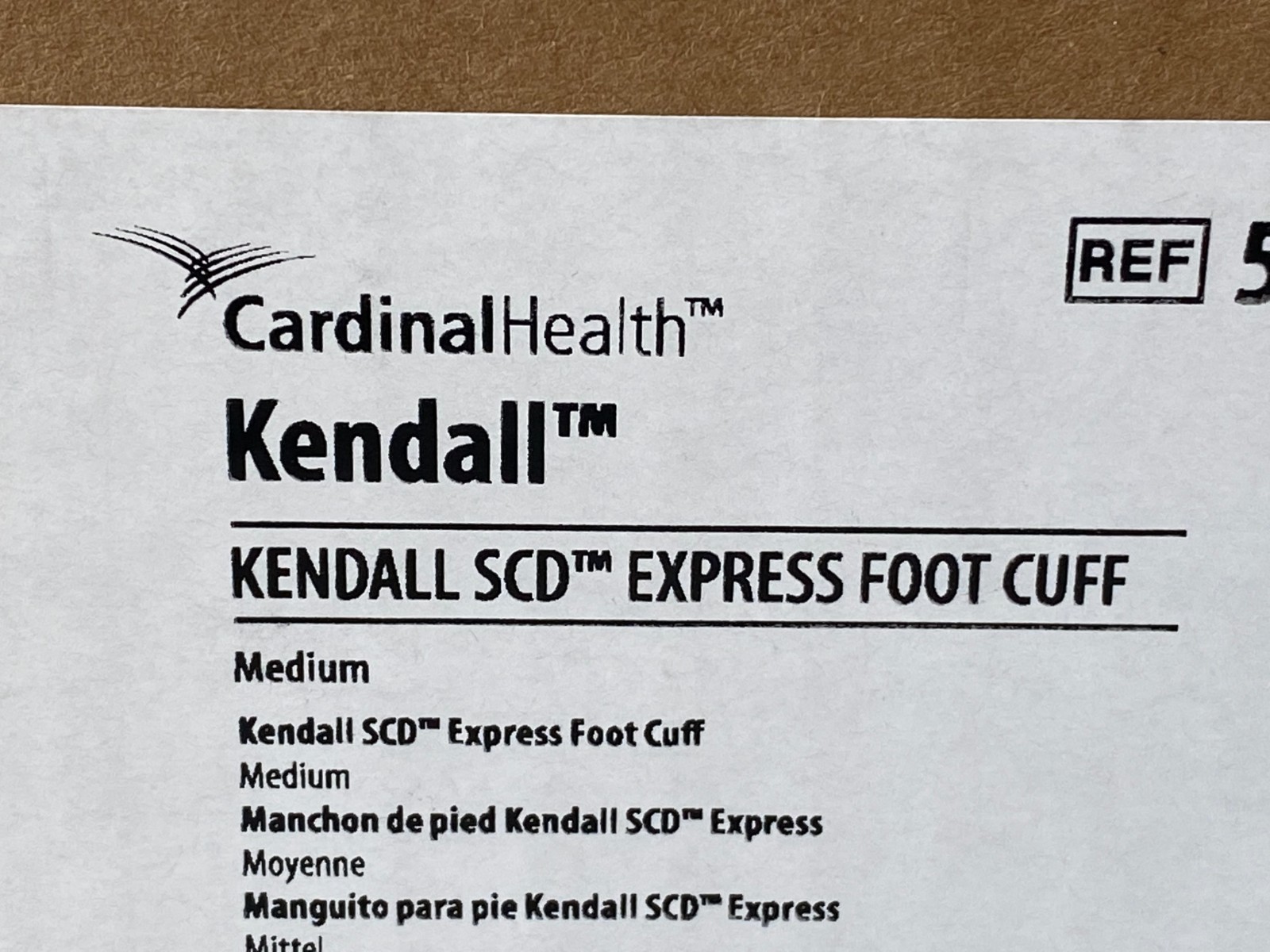 Box of 10 CARDINAL Health SCD Express Foot Cuff 5897 Exp.2030-02 (*BB46)