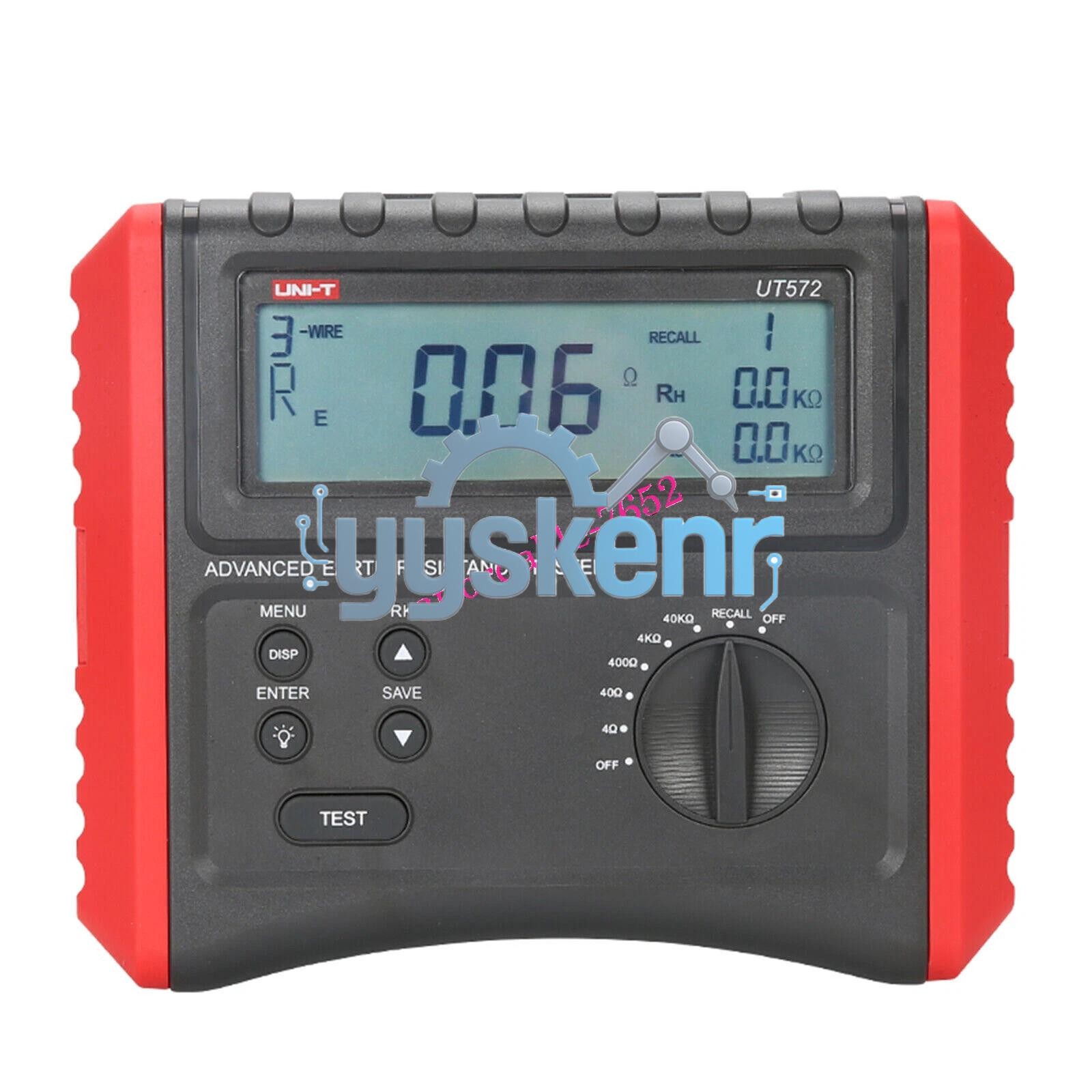 UNI-T UT572 Smart Earth Ground Resistance Testers with Low Battery Indication