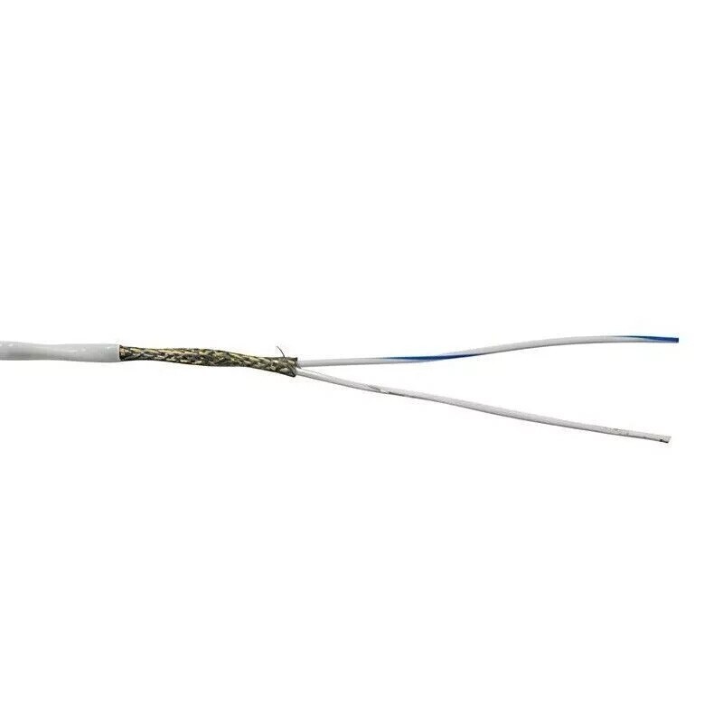 M27500-22SD2T23 22 AWG 2 Conductor Shielded Mil-Spec Cable 150°C White 600V