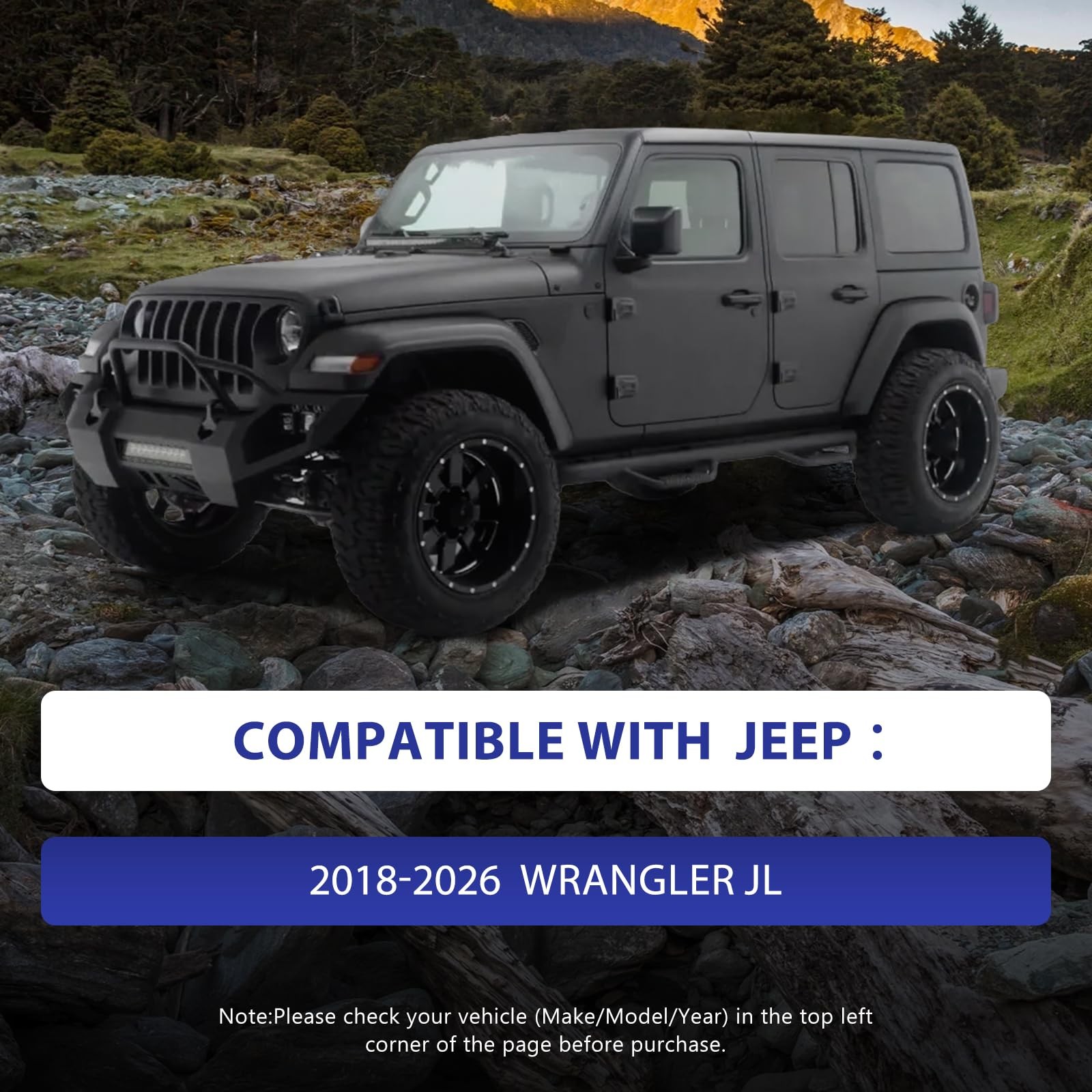 0-3.5in Lift Front Adj Control Arms Suspension Kit Jeep Wrangler JL 18-26
