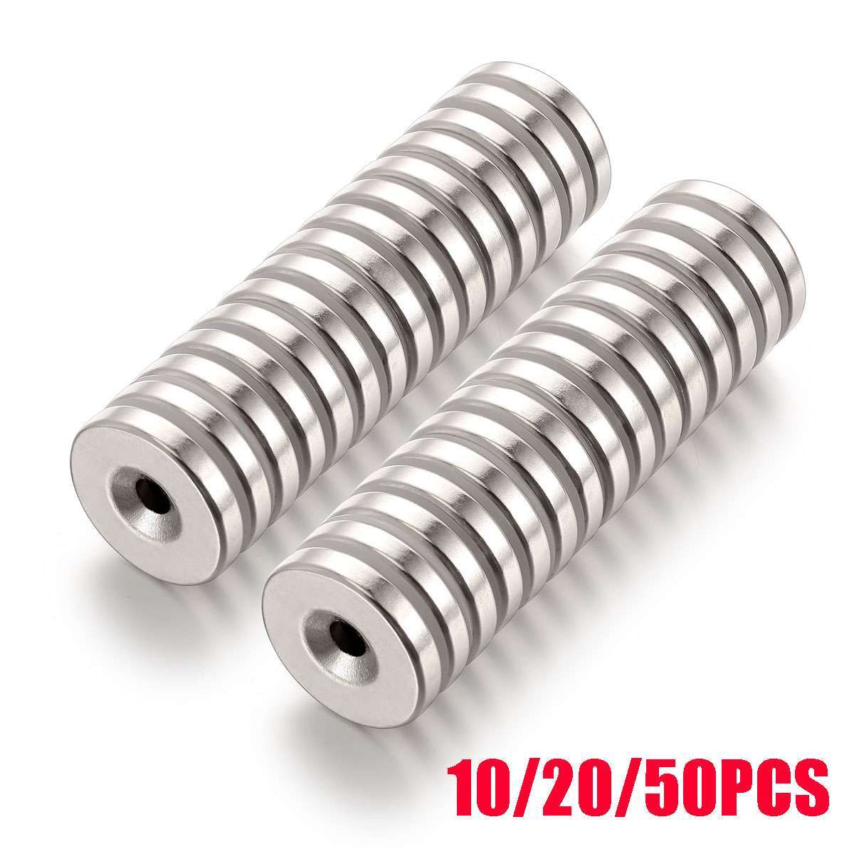 10/20/50x Strong Countersunk Ring Magnets 25 x 5mm Hole 5mm Rare Earth Neodymium