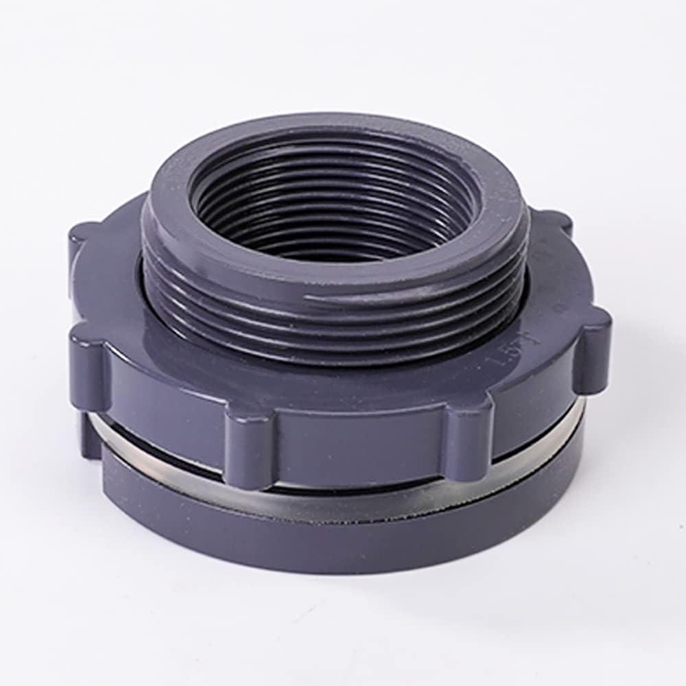 2 Inch PVC Bulkhead Fitting for Water Barrel, Water Tank, Rain Barrels,Npt2 Fema