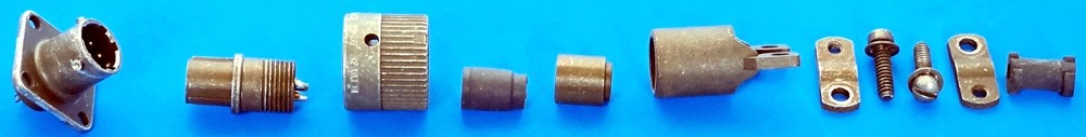 ITT Cannon MIL-Spec Mateable Pair Shell Size 8 (3) #20 Contacts