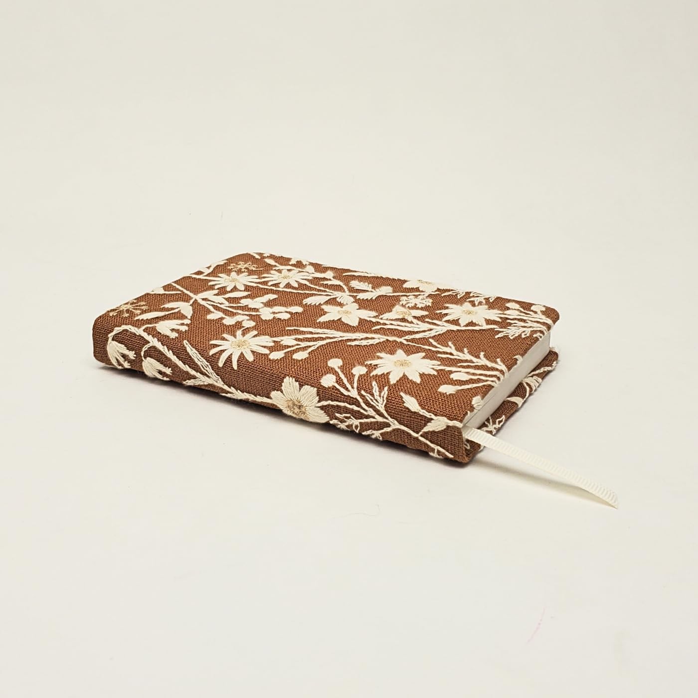 Embroidered Fabric Hardcover Journal with 192 Lined Pages, 3.75″ x 5.625″, Sw…