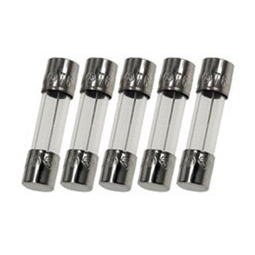 Pack of 5, GMA 125mA 125v/250v Fast Blow Glass Fuse (0.125A), 5x20mm (3/16″ X 3