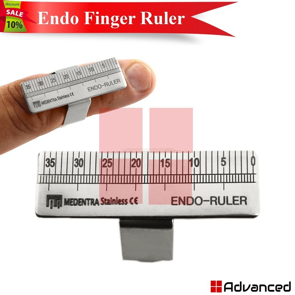 5 Pcs Dental Endo Finger Ruler Measuring Gauge Scale Endodontic Ring Instruments