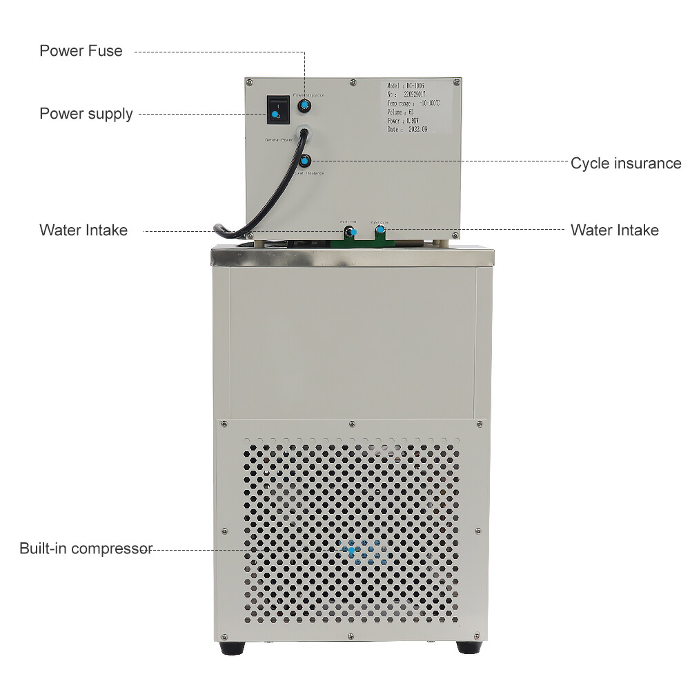 -20℃~100℃ 10L Lab Water Bath Chiller Circulator Internal & External Circulation