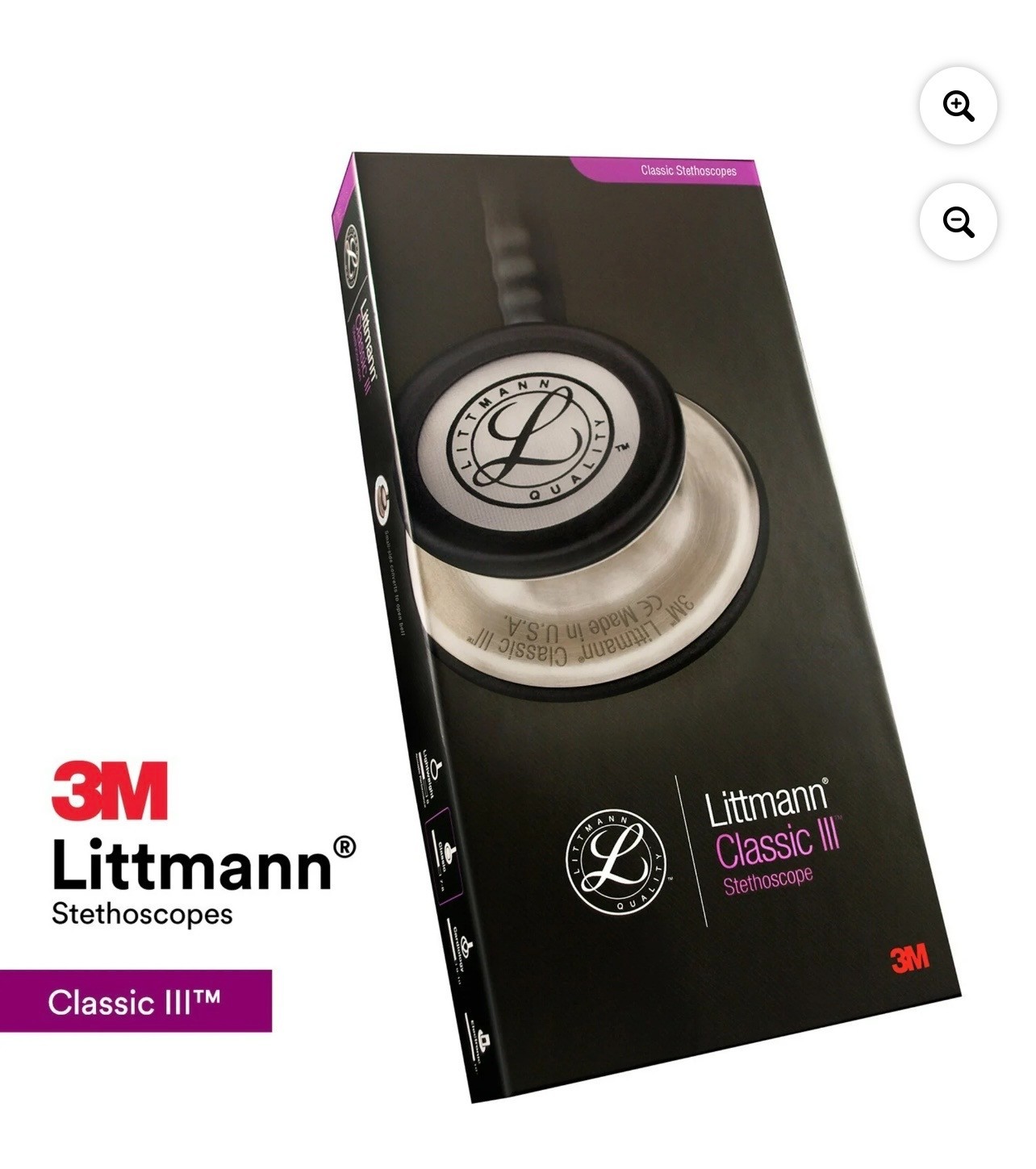 3M Littmann Classic III Dual Head Stethoscope Purple