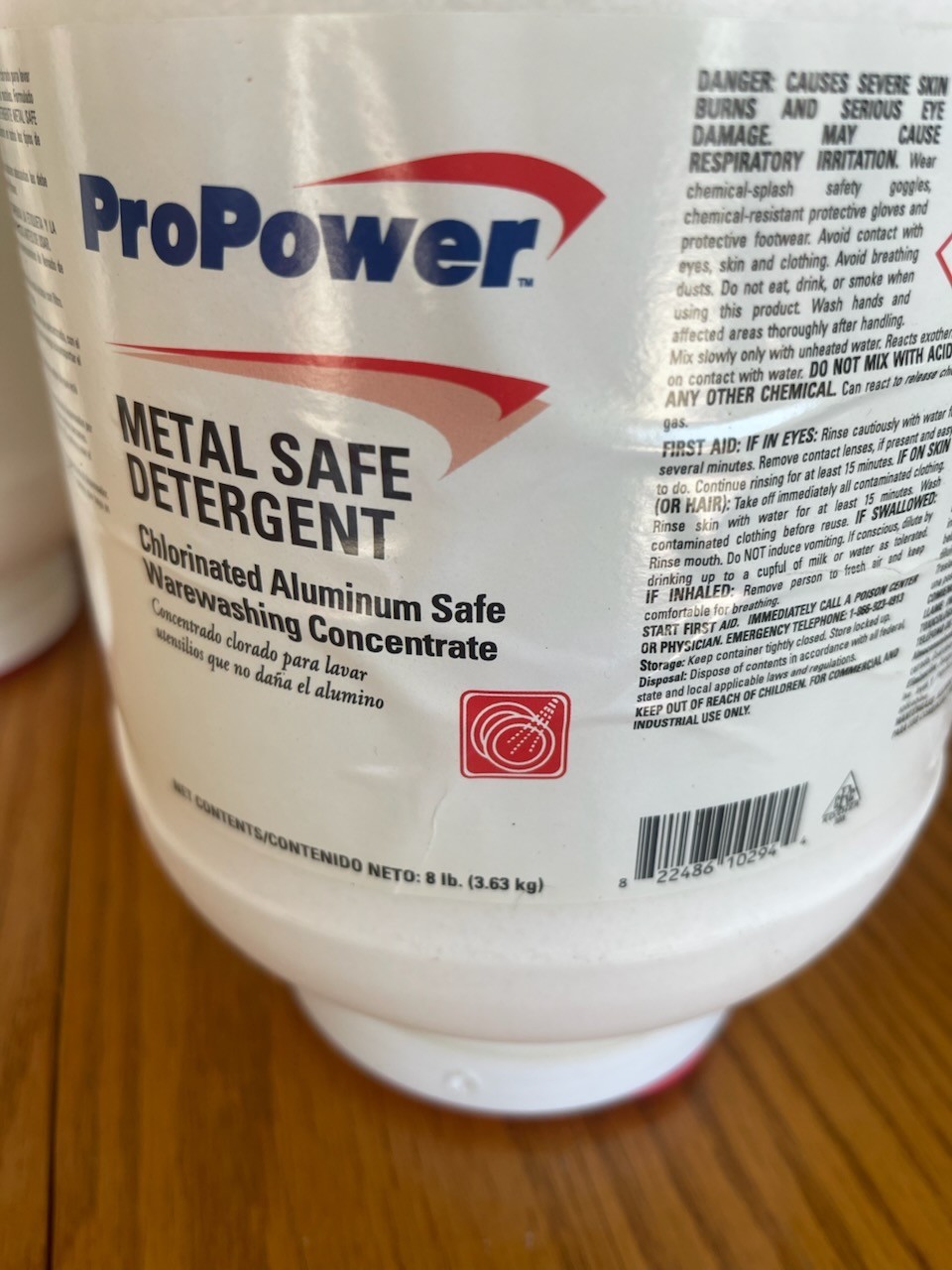 ProPower Metal Safe Detergent Kosher Commercial 8 lbs 7 count.