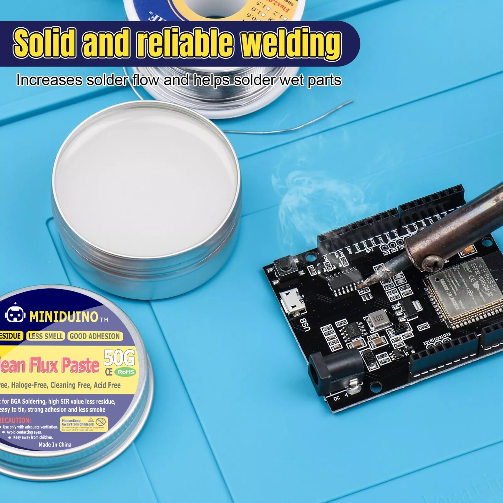 No-Clean Solder Iron and Paste Flux For PCB LED BGA SMD SMT 50Gram
