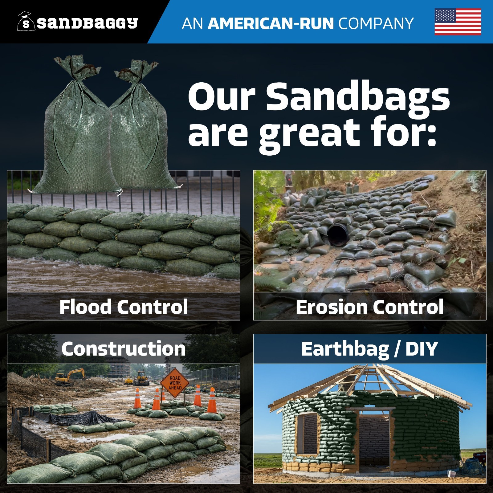 Sandbags For Sale Wholesale Bulk – Emergency Flood Barriers, Sandbag, Poly Bag