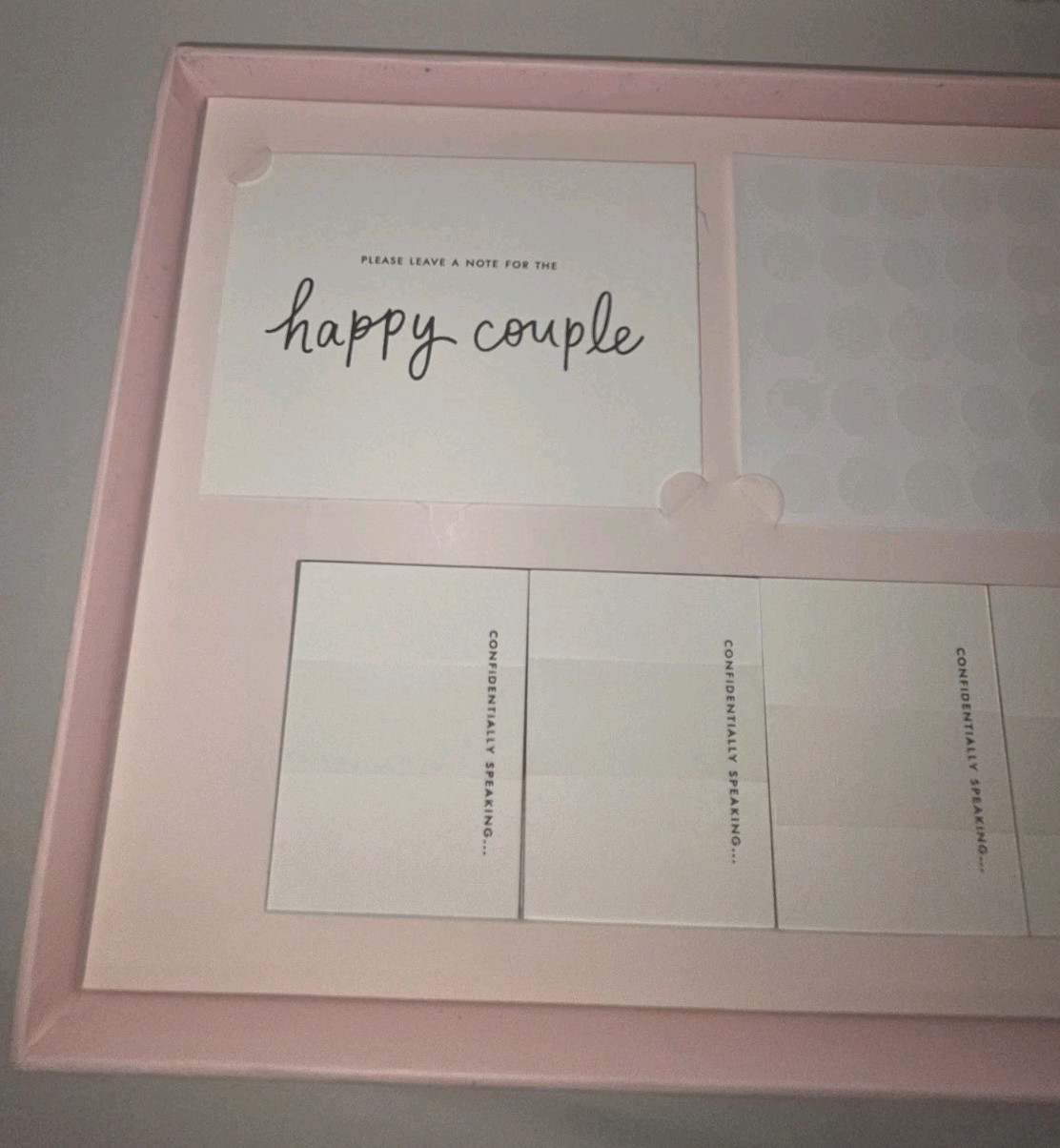 Kate Spade Wedding Guest Book Bridal Lined Pages Note Cards Envelopes Seals