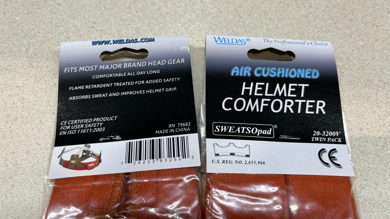6 Pieces Weldas SWEATSOpad Welding Hard Hat Comforter Sweat Band 20-3200V