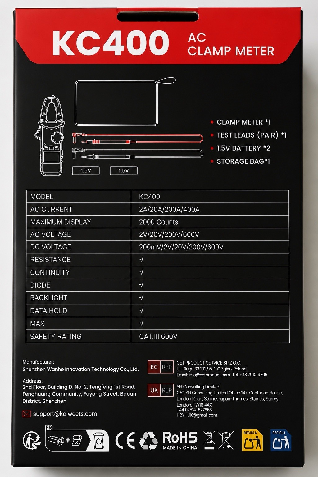 digital clamp meter multimeter