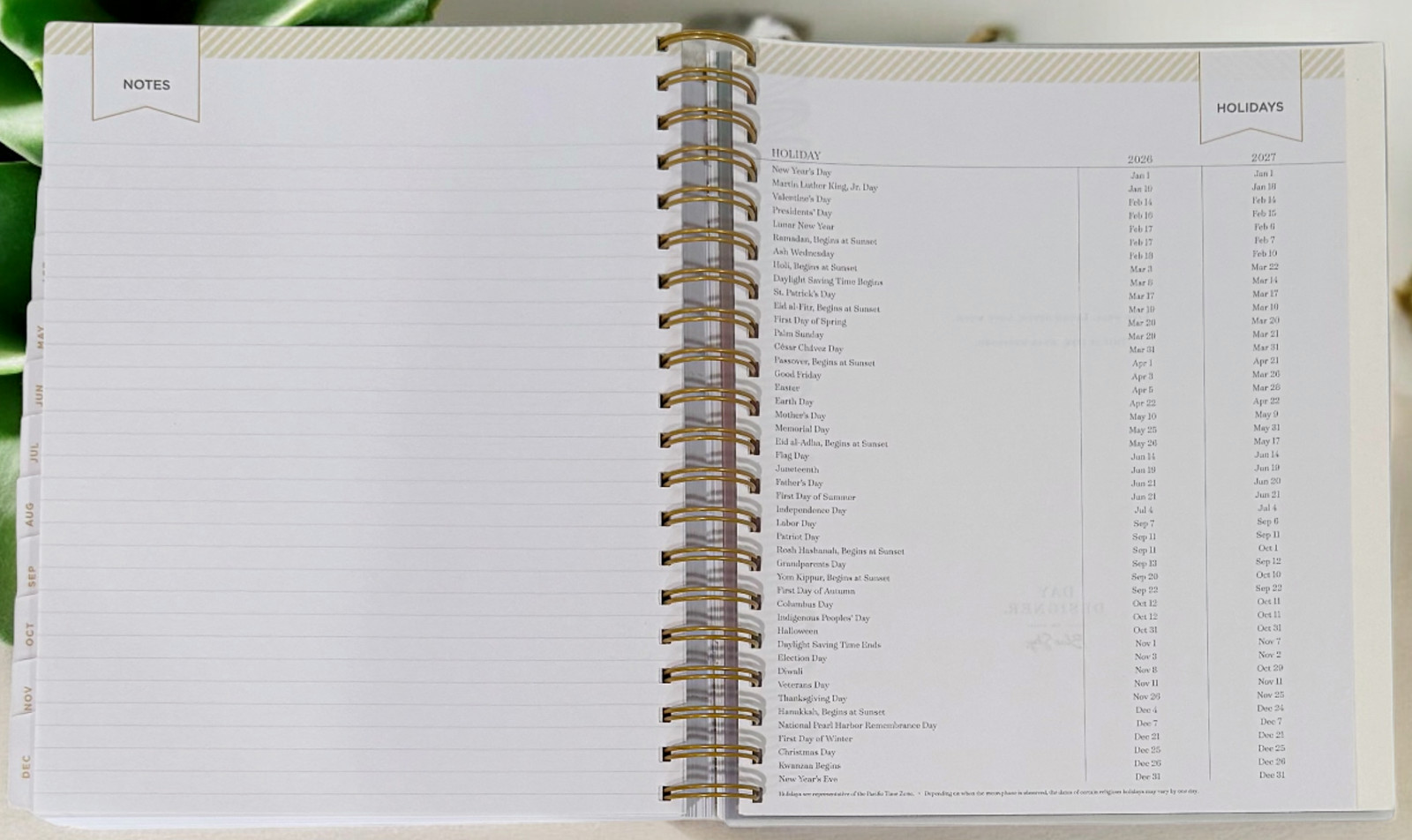 2026 Aurora Boreal Gradient Daily/Monthly Planner Gift Set