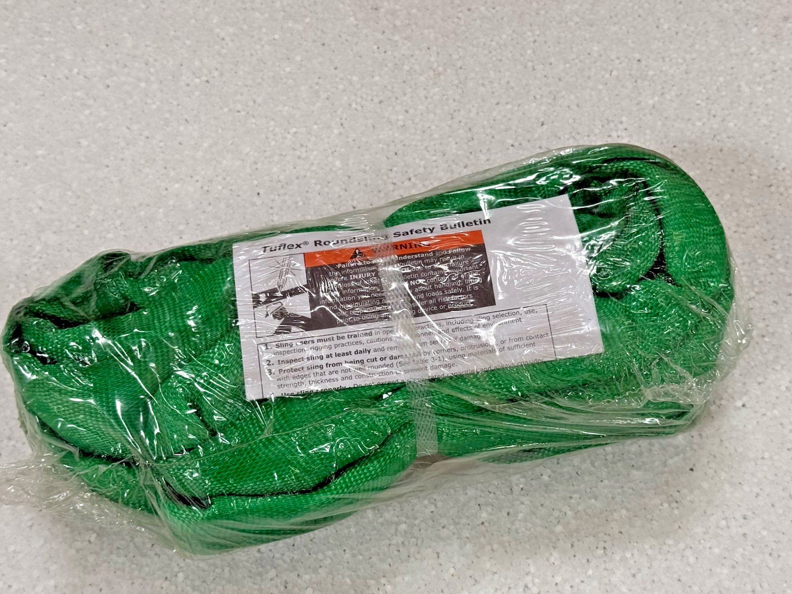 Green TUFLEX 8 ft. Endless Round Sling, 5300 lbs. NIB P42