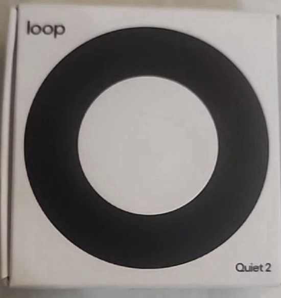 Loop Quiet 2 Ear Plugs for Noise Reduction 14 Rating BLACK Open Box