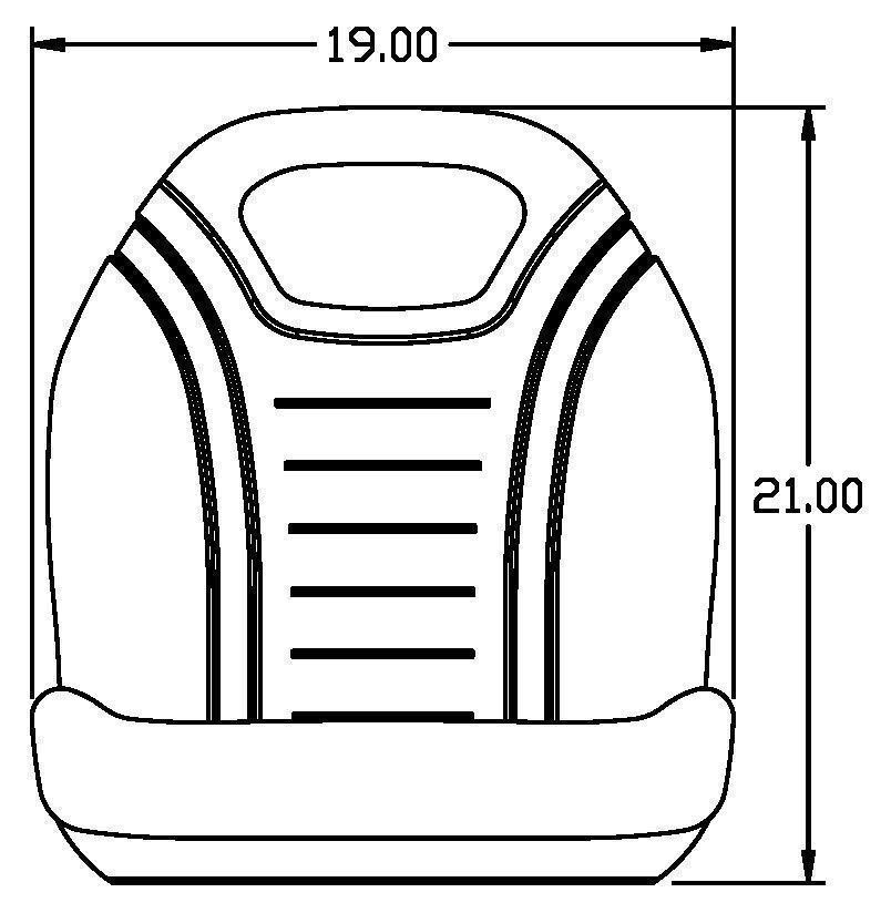 Case Skid Steer Gray Bucket Seat Fits 40XT 60XT 70XT 75XT 85XT 90XT ETC