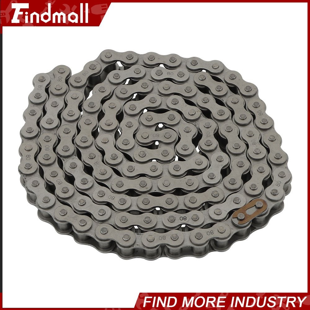Findmall #80 Roller Chain x 10 feet + Free Connecting Links 1 connector