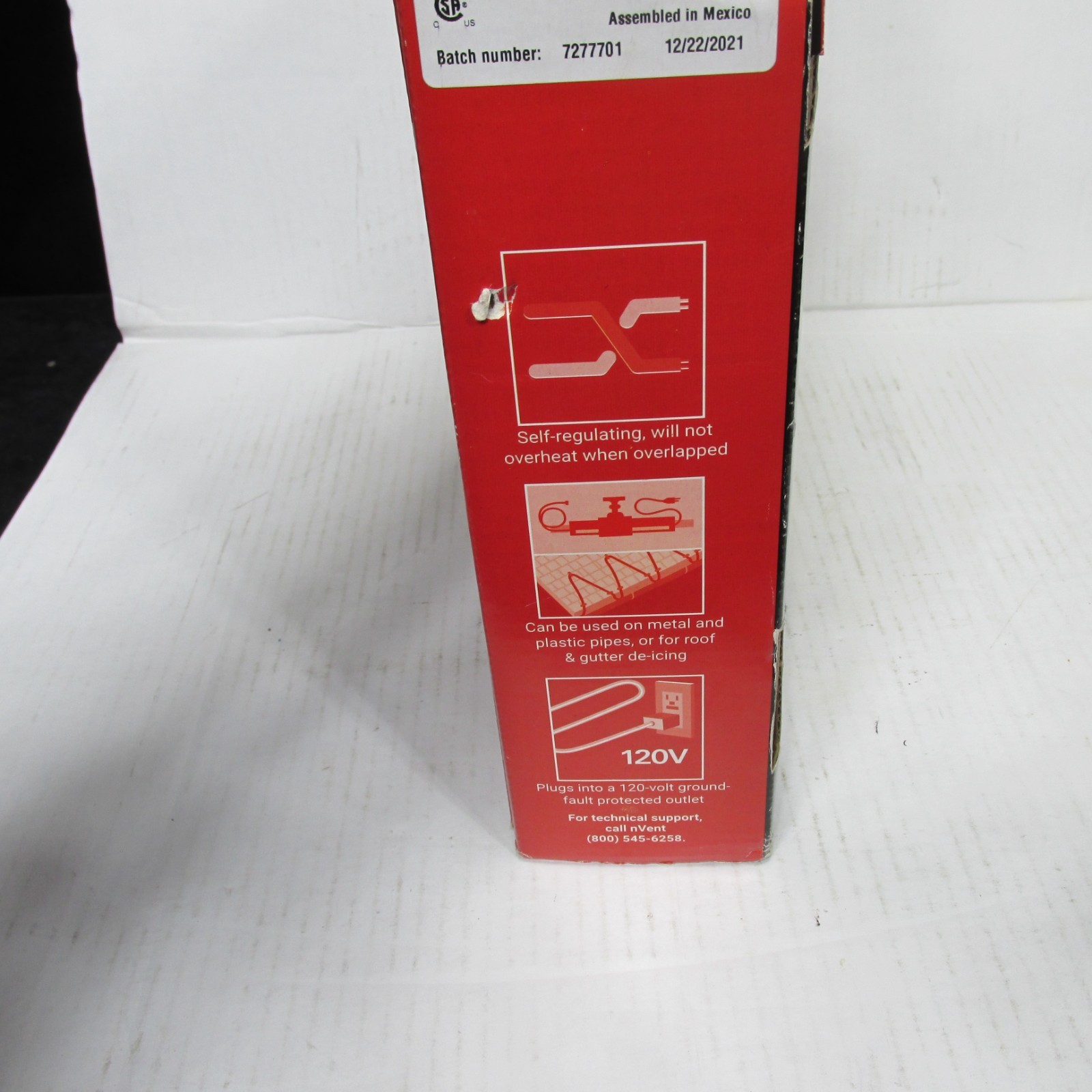 nVent P000002027 RAYCHEM 120V FrostGuard Pipe Freeze Protection roof 75 feet