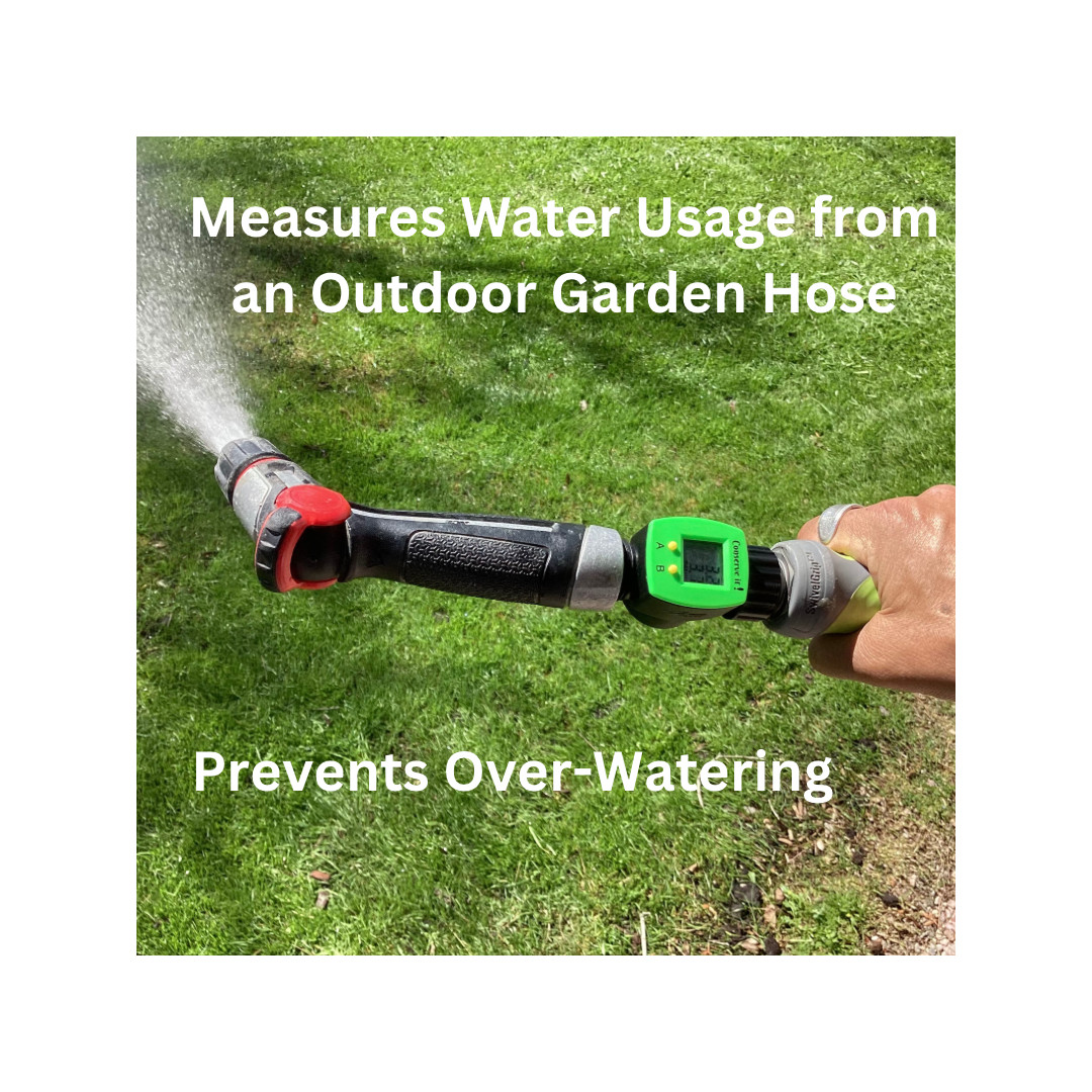 Water Flow Meter for Garden Hose for Watering or Filling RV Tank – Monitor Usage