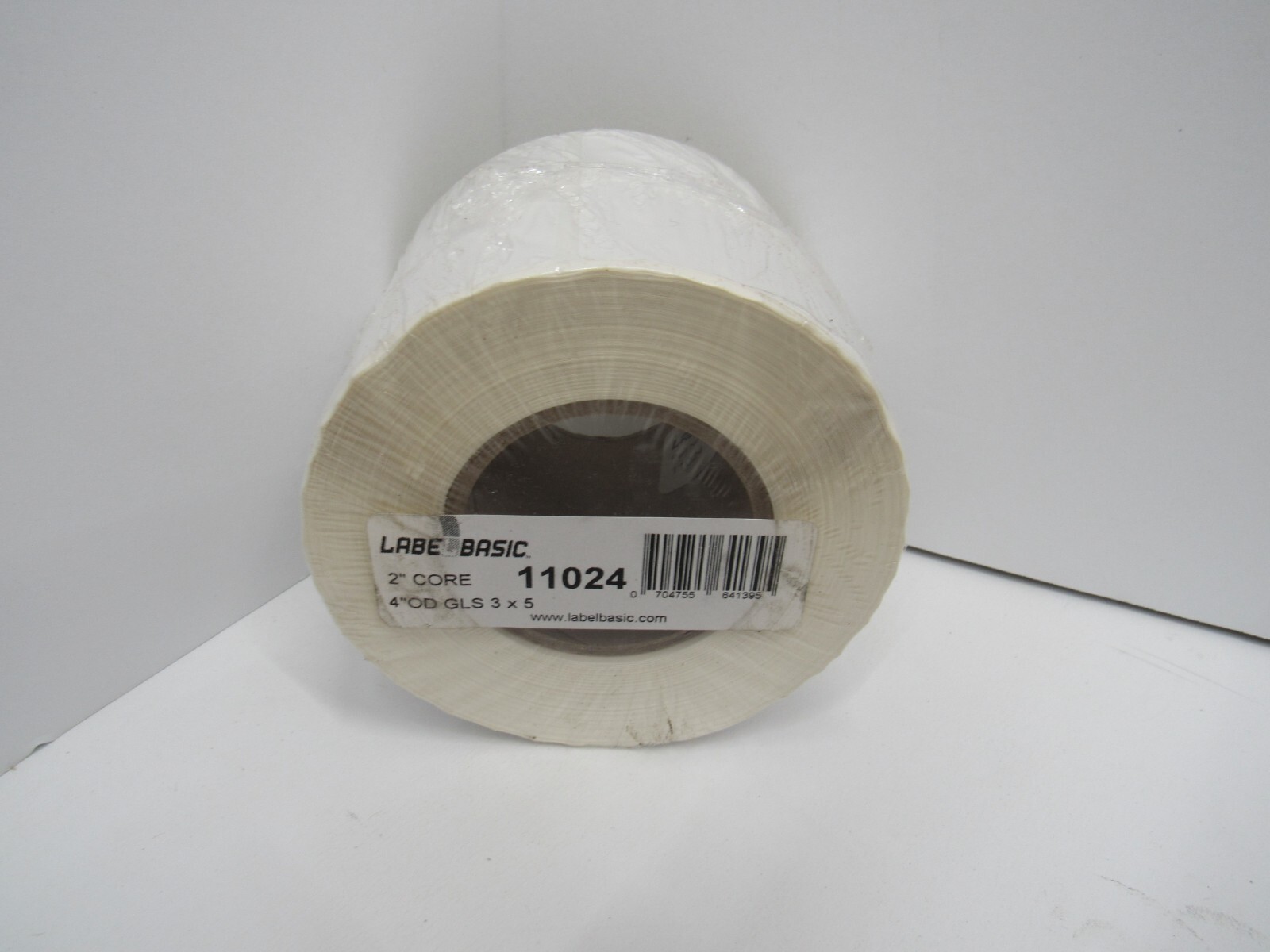 LabelBasic 11024 2″ Core 4″ OD GLS 3″x5″ Labels Roll of 250