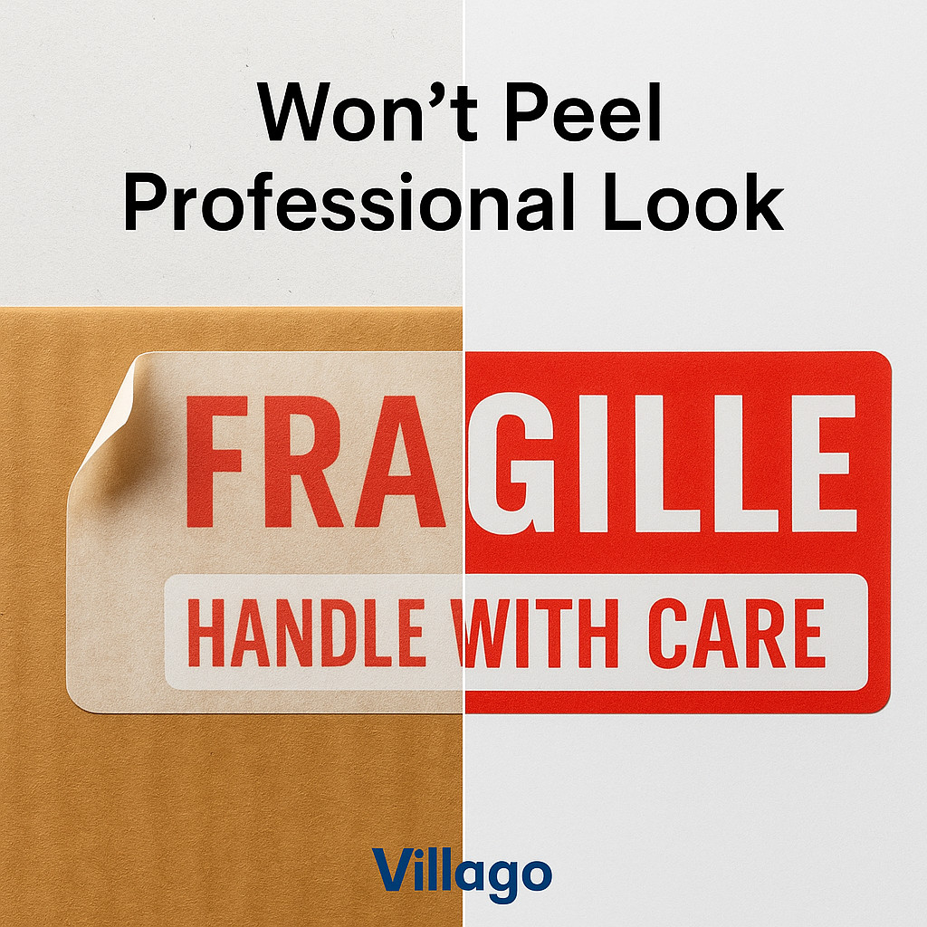 FRAGILE Stickers 1×3 Inch | Handle With Care Labels 1000 Pack | Strong Adhesive