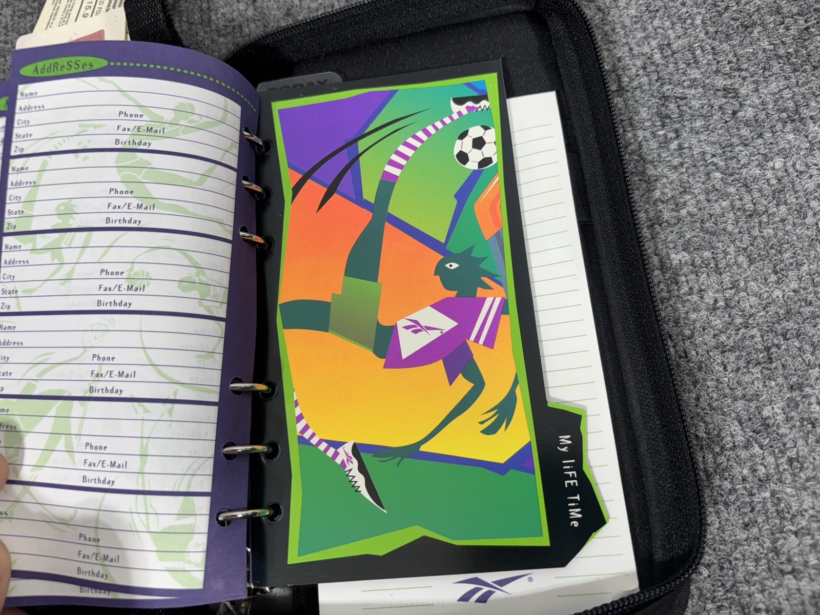 Vintage 1997 Reebok MEAD #50194(G) Student Day Planner With Original Tags