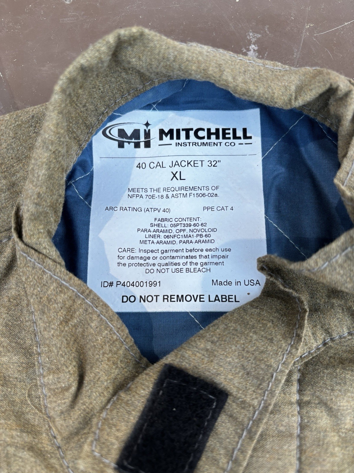Mitchell HRC 4 40 Cal Super Lightweight Arc Flash Jacket Overalls Kit With Air