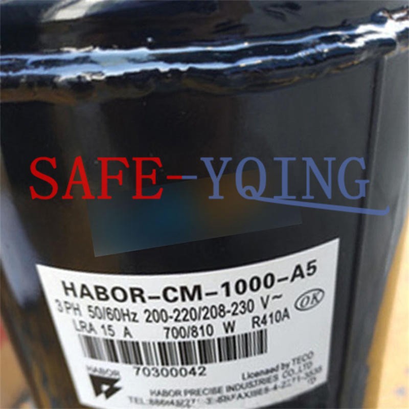 ONE HABOR-CM-1000-A5 Refrigeration compressor 3PH 50/60Hz 200-220/208-230V NEW