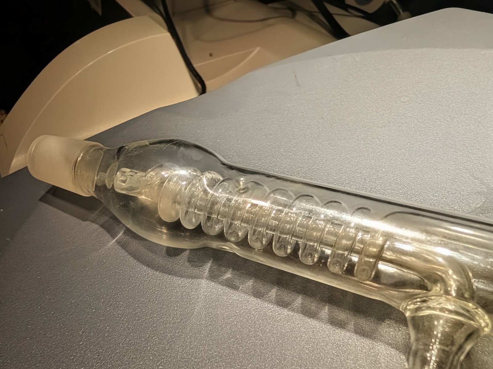 Kimble KONTES Glass Bantam-Ware 100mm Coiled Reflux Condenser 14/20 Joint 283000