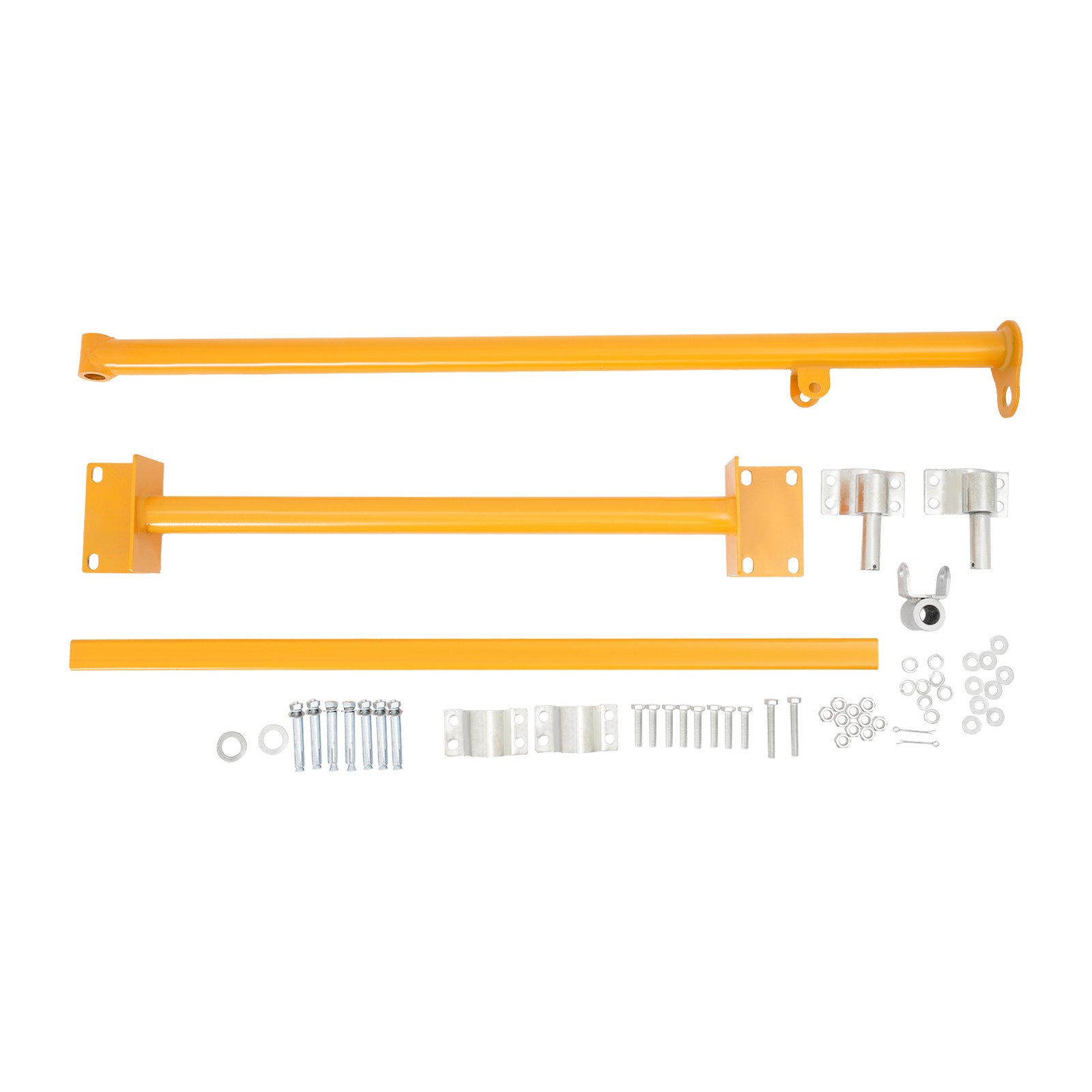 Wall Mount Jib Crane Bracket, 200kg Capacity Swing Arm Hoist, Orange Alloy Steel
