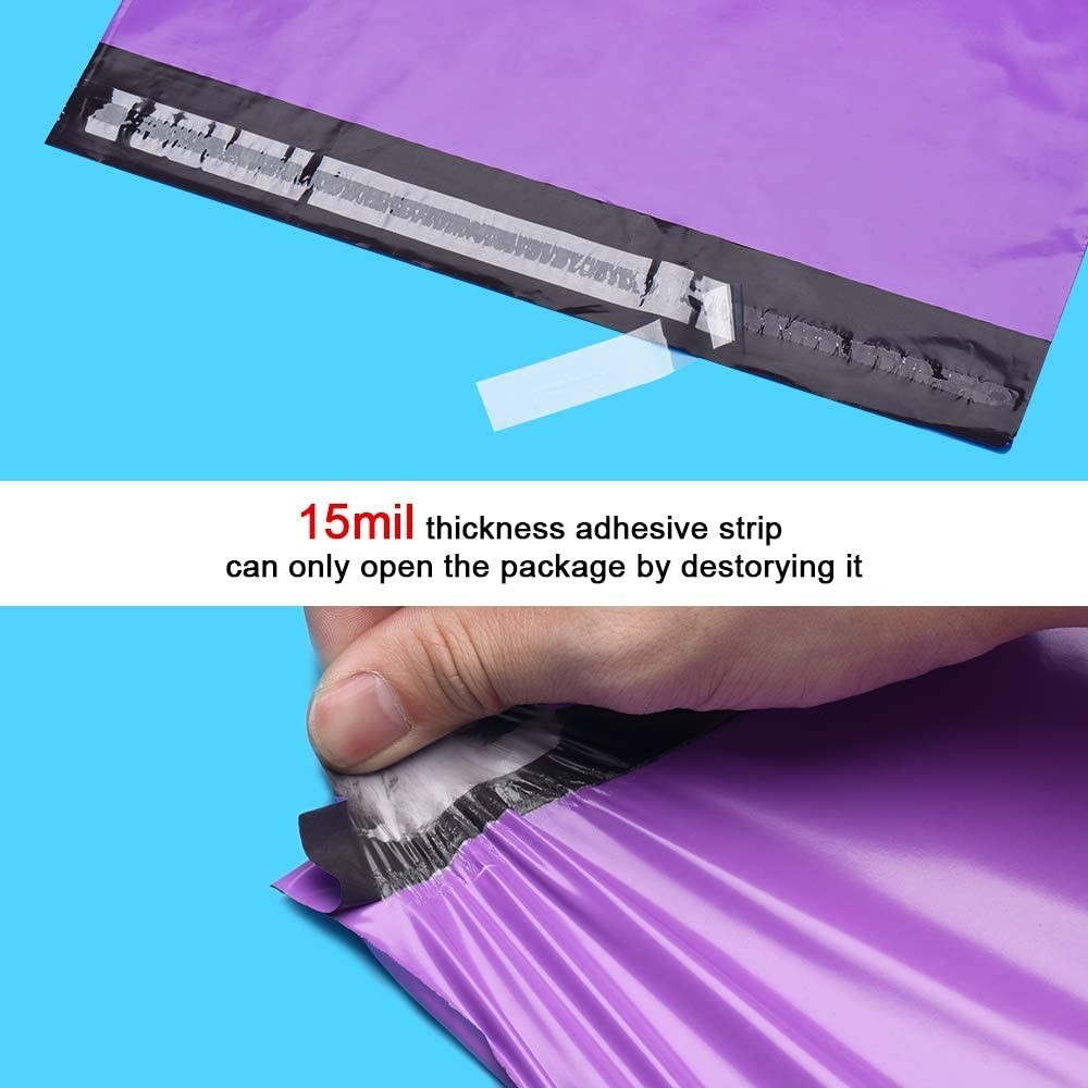 200 Poly Mailers 10×13 Shipping Bags Plastic Packaging Mailing Envelope Purple