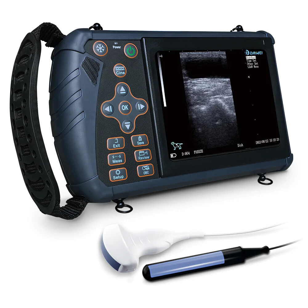 DAWEI Professional Veterinary Ultrasound Machine with Rectal probe,Convex probe