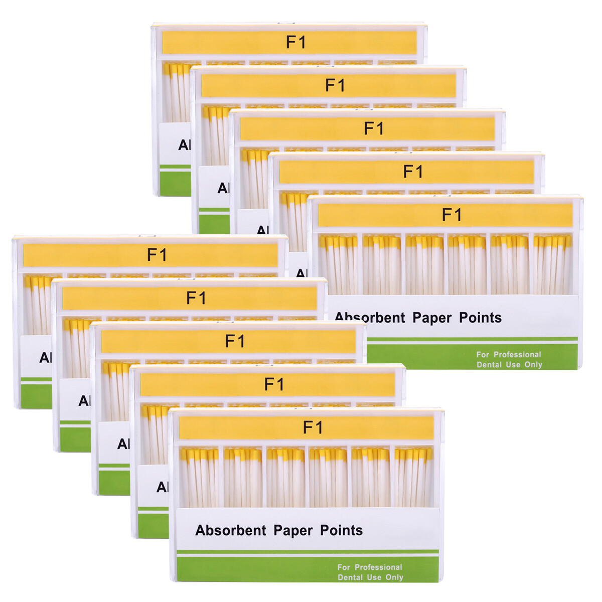 AZDENT Dental EndoGutta Percha Points/Root Canal Absorbent Paper Points F1 F2 F3