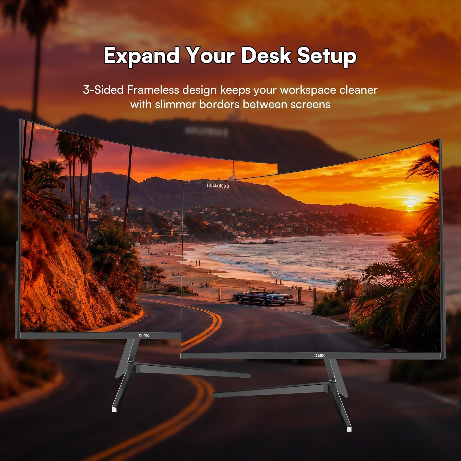 24 Inch Curved Monitor, FHD 1920x1080P, 100Hz | 16:9 Aspect Ratio, 99% sRGB, …
