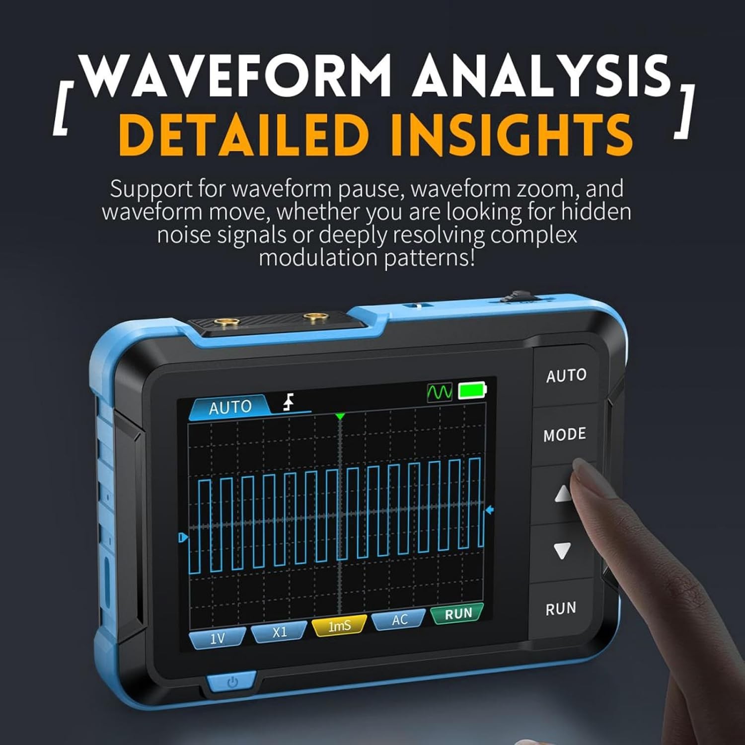 Handheld Digital Oscilloscope Portable Mini DSO for Beginner Repair Teaching