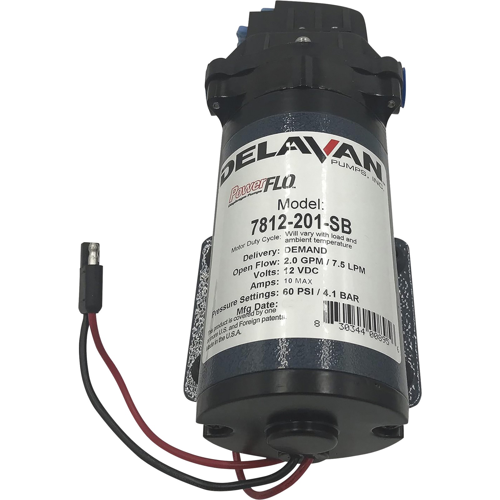 Delavan Pumps, 12v DEMAND STYLE DIAPHRAGM SPRAYER PUMP, Volts 12 Pump Type