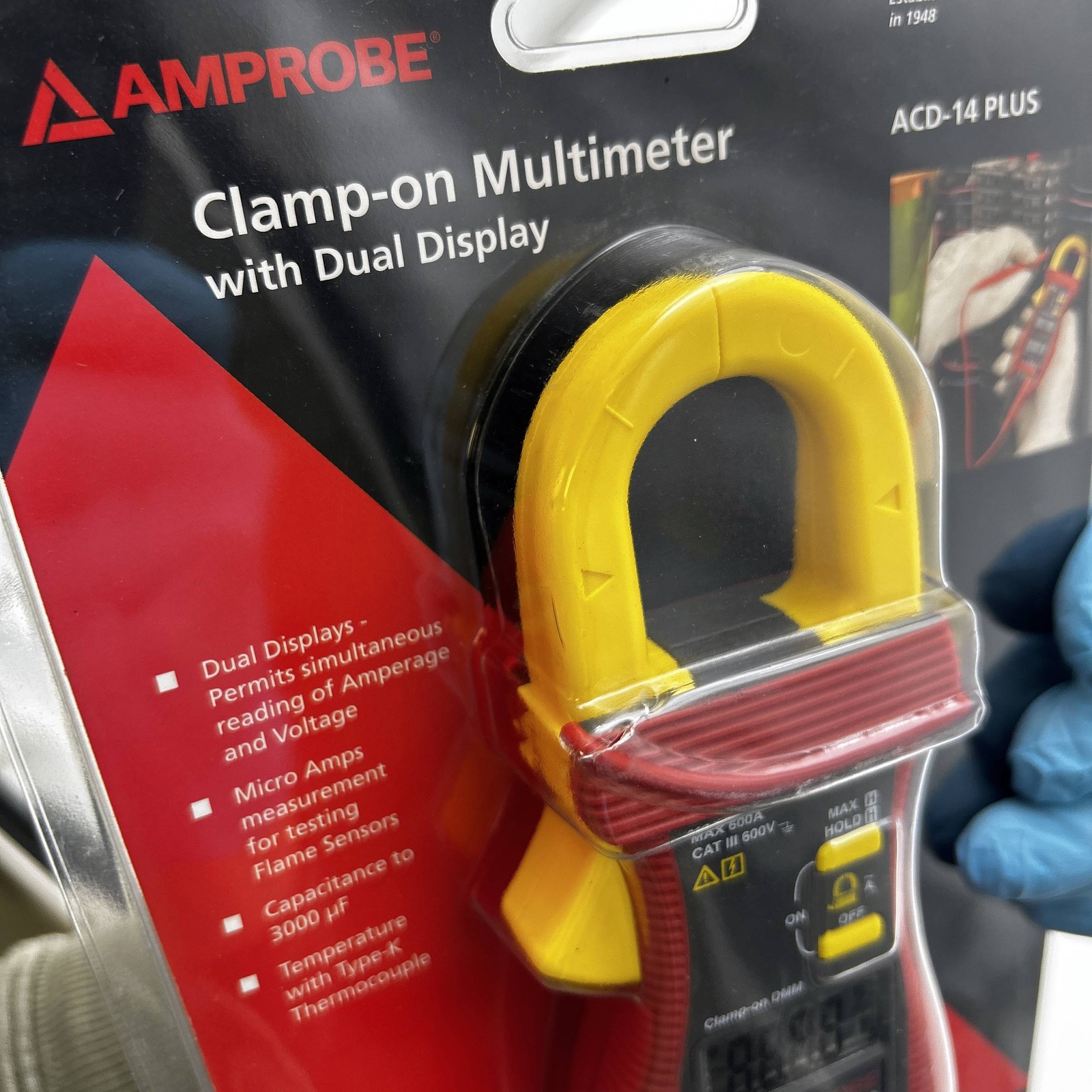 Amprobe ACD-14 Plus Multimeter 600A Clamp On w/ Dual Display and Temperature
