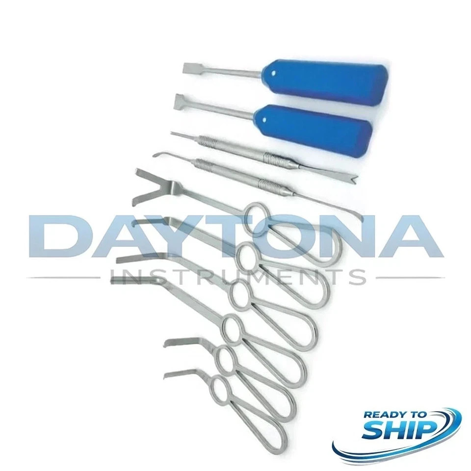 Minimally Invasive Set of 10 Pcs Orthognathic Surgery Instruments