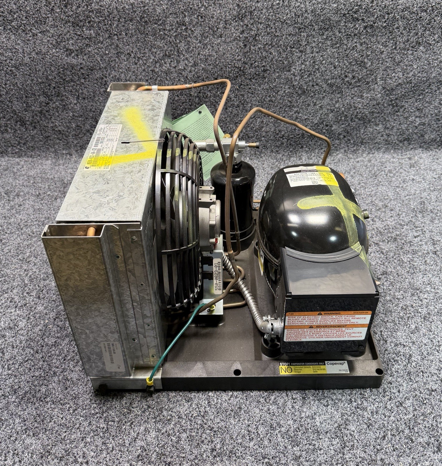 Copeland M6EM-H022-IAA-028 Condensing Unit R404A, 115V, ASE12C4E-IAA-103
