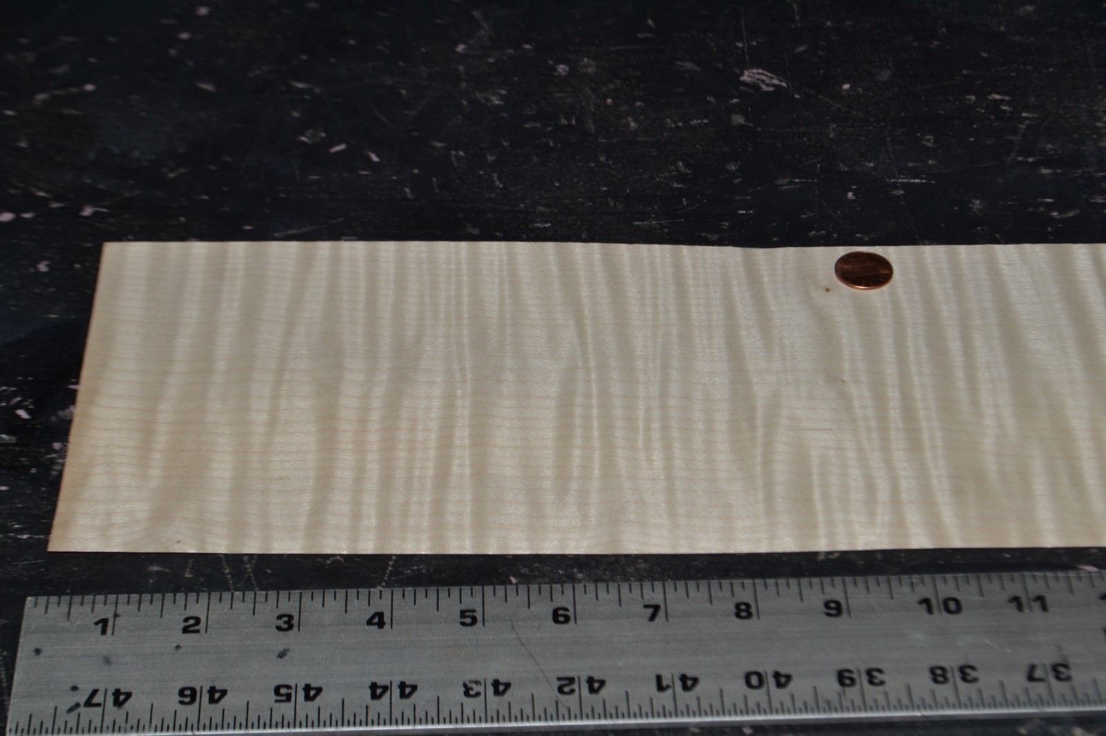 Flame Maple Raw Wood Veneer Sheet 5 x 41 inches 1/42nd BLEMISHED 35137-82