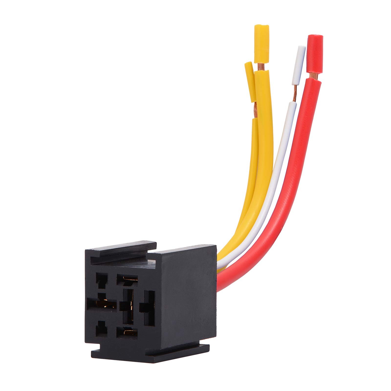 5 PCS Heavy Duty Truck Engine 4 Pin 80A 12V On/Off Normally Open SPST Relay
