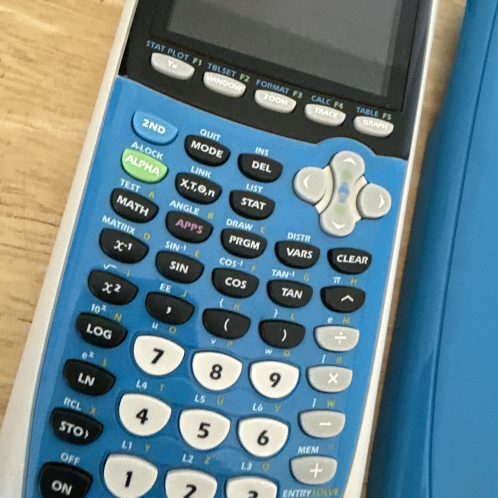 TI-84 Plus C Silver Edition Texas Instruments Calculator Blue With Cover Working