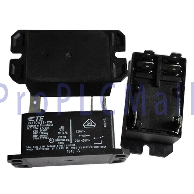 10PCS Tyco T92P7A22-120 120VAC Power Relay 6Pins 30A 277VAC~